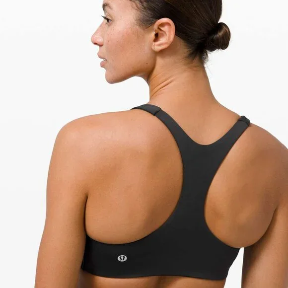 NWT Lululemon In Alignment Racerback Bra - Black - Picture 4 of 5
